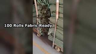 Ткань готова к отправке, 100 рулонов